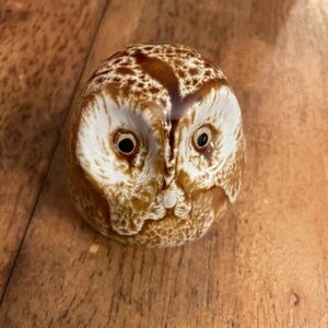 Ceramic Owl Figurine